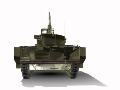2S38 DERIVATSIYA PVO RUSSO Low-poly 3D model