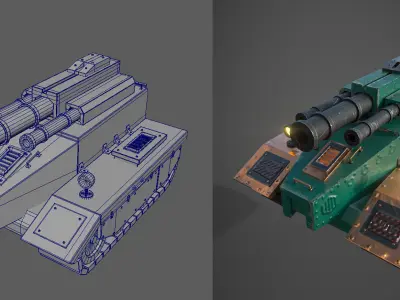 Only obg File Low-poly 3D model