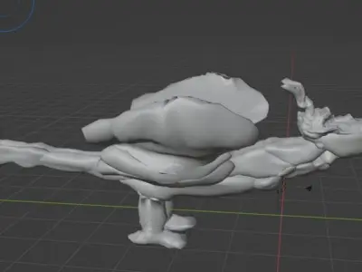 my first dragon ever in Blender 3D model