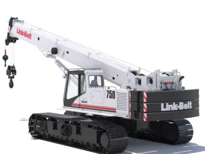 Link Belt TCC-750 Telescopic Crawler Crane 3D model