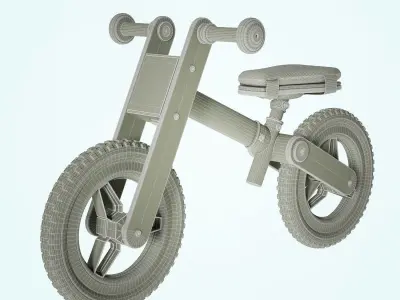 My First Go Balance Children Bike Red 3D model