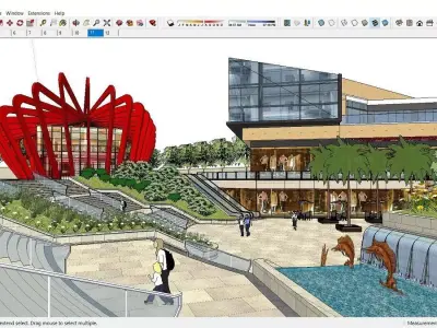Sketchup Landscape Park J10 3D model