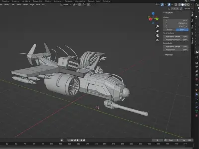 Drone-2 Low-poly 3D model 3D model