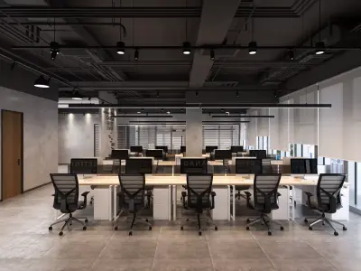 3D model of office interior 3D model