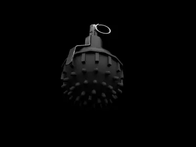 Zarya Stun Grenade Low-poly 3D model