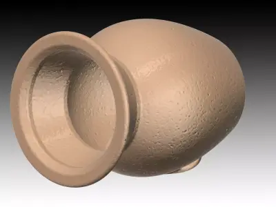 Aquarium-ornaments Octopus-pot -No mark- Free 3D print model