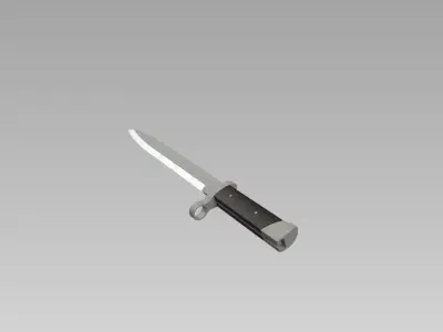 bayonet knife 3D model purchase