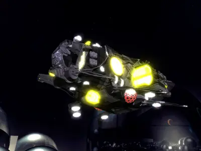 Kings - Fighter Ship - Updated Low-poly 3D model