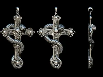 Snake Pandent 3D print model