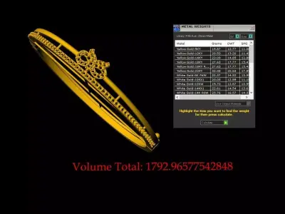 Diamond Bracelet - 007 3D print model