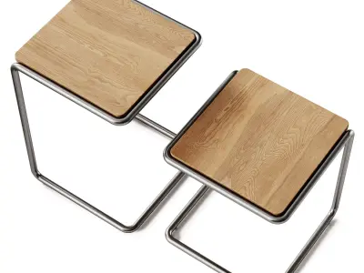Tarsel Side Table set Kave Home 3D model