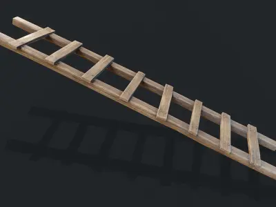 Stairs Low-poly 3D model