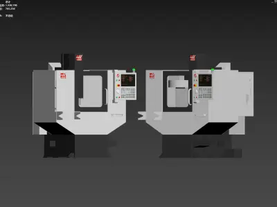CNC  machine 3D model
