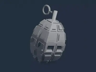 Low Poly Granade FREE Free low-poly 3D model