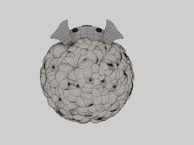 Animated Sheep Low-poly 3D model