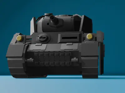 Mini Panzer III 3D model Low-poly 3D model