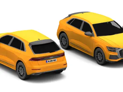 Vehicle-Pack Low-poly 3D model