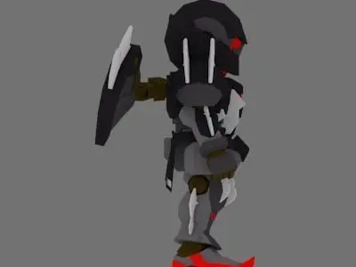 Super Mecha 20 - Koor of Code Name K0012 Low-poly 3D model
