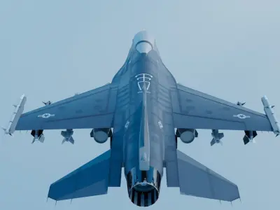 F-16 Fighting Falcon 3D model 2
