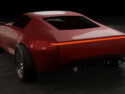 Ckill Car Concept Low-poly 3D model