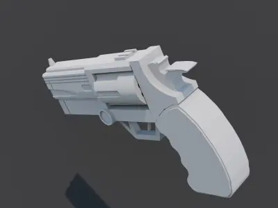 Rugged Revolver Free 3D model purchase