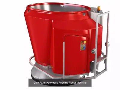 Automatic Cow Farm Robots 3D Model Pack