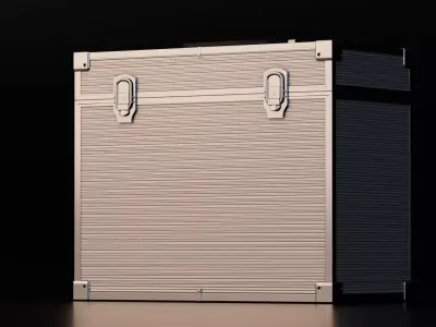 Industrial Metal Storage Cases Collection 3D model