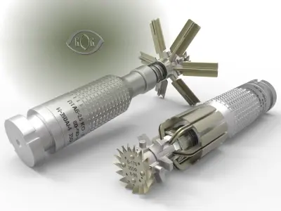 Submunition for cluster avia bomb  PTAB 2 5 KO 3Dprintable  3D model