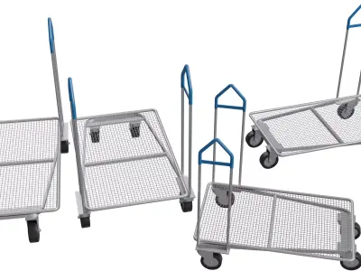 Shopping Cart V1 Low-poly 3D model purchase