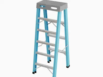 Ladder 04 Low-poly 3D model