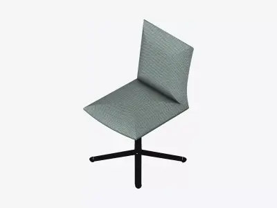 Furniture - Chair - Contemporary - Star - Base Low-poly 3D model
