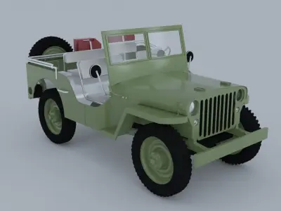 Jeep 3D Model willys 3D model