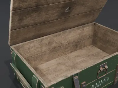 Ammo box1 Low-poly 3D model