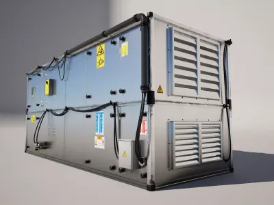Electric Rooftop Cabin  3D model