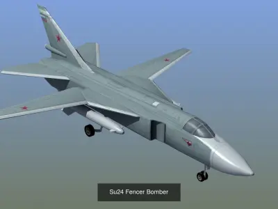 Russian Attack Aircraft LD1 3D Model Collection