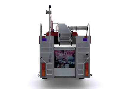 VOLVO FL6 FIRE TRUCK 3D model