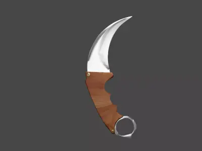 Karambit Model knife Low-poly 3D model