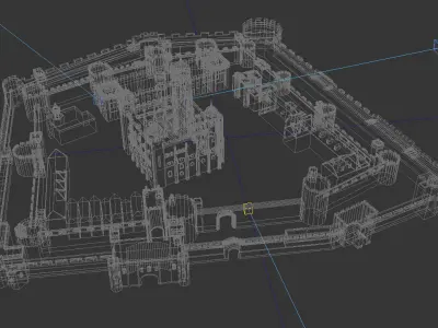 Tower of London  Low-poly 3D model