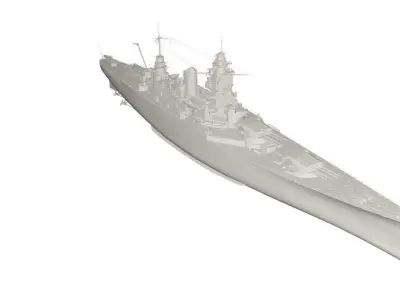 Military Ship 3D model order