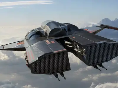 D-24 Starfighter 3D Model for printing 3D print model