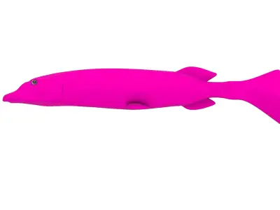 3d model  mold pike plastic lure 3D model