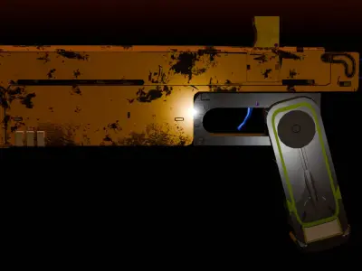 Gamer gun 3D model