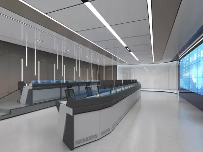 control room 3D model 2