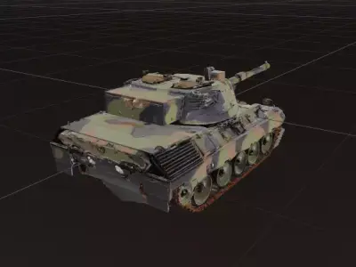 Military Battle Tank 3D model