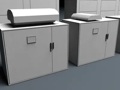 NAS Battery Package Low-poly 3D model