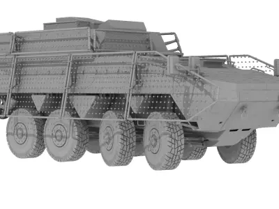 KTO Patria Ambulance 3D model
