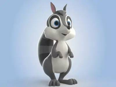 Racoon 3D model