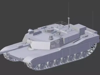 Tank Abrams Free low-poly 3D model