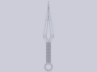 Kunai Low-poly 3D model