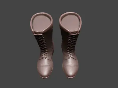 Leather Boots 3D print model purchase